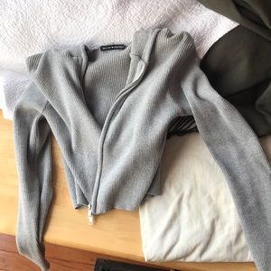 Bret brandy Melville cropped zip up
